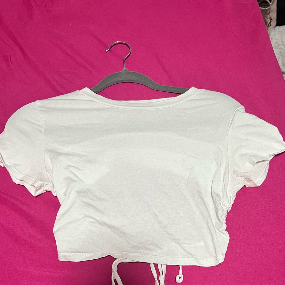 White crop top